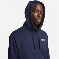 Nike Barcelona Hoodie NSW Club FT FZ - Obsidian/Club Gold 18 Nike Barcelona Hoodie NSW Club FT FZ - Obsidian/Club Gold -football b93d603ba85c