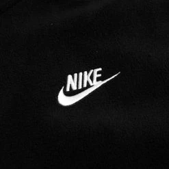 Nike Hoodie FZ Sportswear Style Essentials+ Fleece - Black/White -football b9501bcc00cb