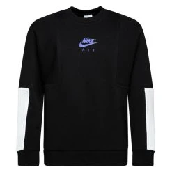 Nike Sweatshirt NSW Air Crew - Black/White/Violet Kids