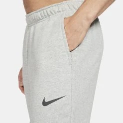 Nike Training Trousers Dri-FIT Fleece - Grey Heather/Black -football bd0aaa6c2752