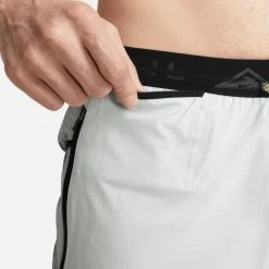 Nike Running Shorts Dri-FIT Second Sunrise 5'' Brief - Silver Metallic/Mica Green/Black -football be5f3d85416b