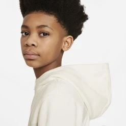 Nike Hoodie NSW Fleece Full Zip - Sail/Light Bone Kids 7 Nike Hoodie NSW Fleece Full Zip - Sail/Light Bone Kids -football bf5ebfc0a69e