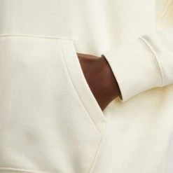 Nike Hoodie NSW Club Fleece - Coconut Milk/Black Woman -football c20e63bc61d8