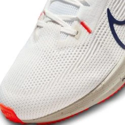 Nike Running Shoe Air Zoom Pegasus 40 - White/Obsidian/Red/Phantom Marl -football c522fa241e3b