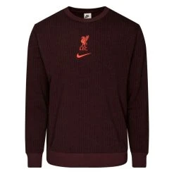 Nike Liverpool Sweatshirt NSW Club Crew - Burgundy Crush/Siren Red