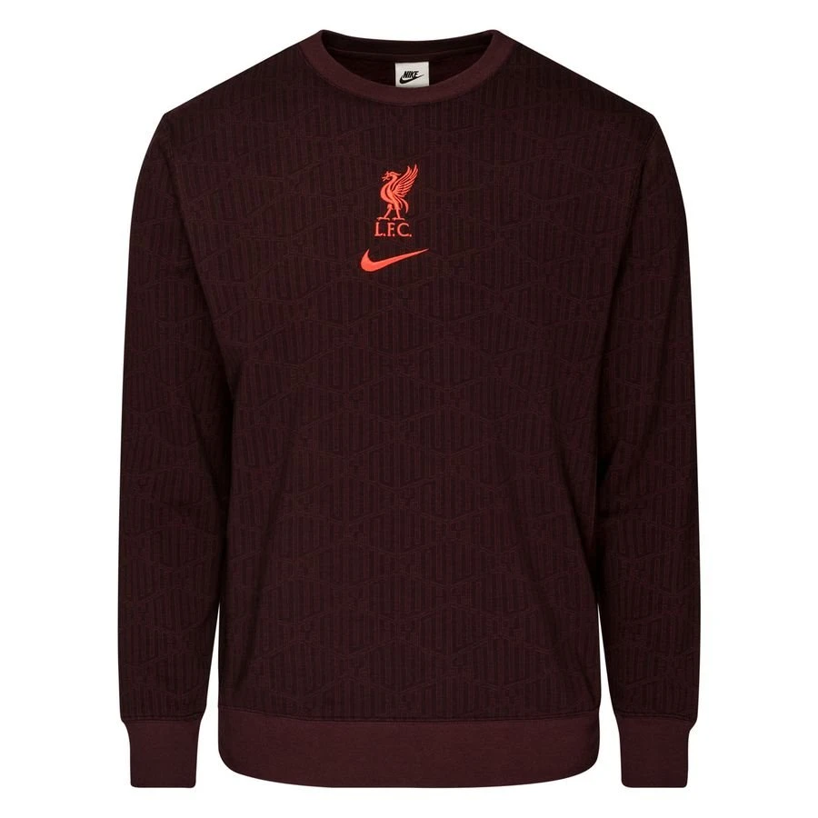 Nike Liverpool Sweatshirt NSW Club Crew - Burgundy Crush/Siren Red 1 Nike Liverpool Sweatshirt NSW Club Crew - Burgundy Crush/Siren Red