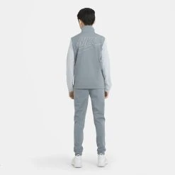 Nike Tracksuit NSW Poly - Smoke Grey/White Kids -football c58ff34c030e