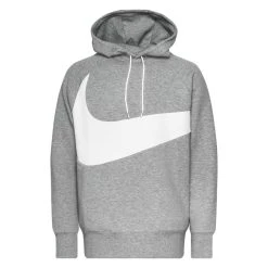 Nike Hoodie Sportswear Swoosh Tech Fleece - Grey/White