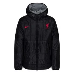 Nike Liverpool Winter Jacket Fleece Synthetic-fill - Black/Particle Grey/Siren Red