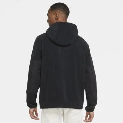 Nike Hoodie FZ Sportswear Style Essentials+ Fleece - Black/White -football c7de2d927fc9