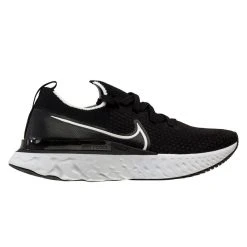 Nike Running Shoe React Infinity Flyknit - Black/White/Dark Grey Woman Women