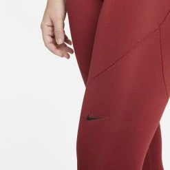Nike Pro Tights Therma - Pomegranate/Black Woman -football cb5f29defe56