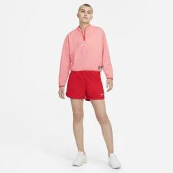 Nike F.C. Midlayer Top Dri-FIT 1/2 Zip Joga Bonito - Ember Glow/White Woman -football cc396cb5728e