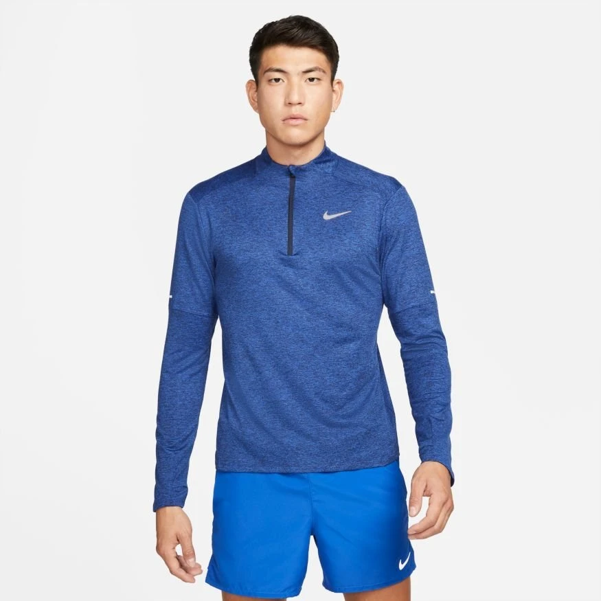 Nike Running Shirt 1/2 Zip Dri-FIT Element - Obsidian/Reflect Silver 2 Nike Running Shirt 1/2 Zip Dri-FIT Element - Obsidian/Reflect Silver - Image 2