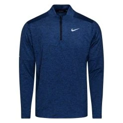 Nike Running Shirt 1/2 Zip Dri-FIT Element - Obsidian/Reflect Silver