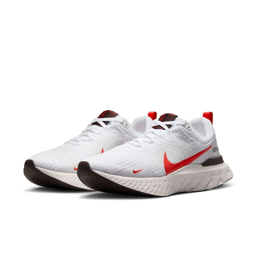 Nike Running Shoe React Infinity Run FK 3 - White/Crimson/Platinum Tint 4 Nike Running Shoe React Infinity Run FK 3 - White/Crimson/Platinum Tint - Image 4