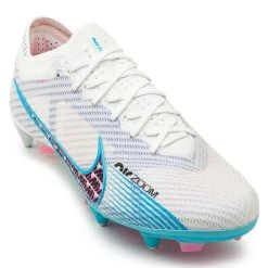 Nike Air Zoom Mercurial Vapor 15 Elite SG-PRO Anti-Clog Blast - White/Baltic Blue/Pink Blast/Indigo Haze -football d1550bce6541