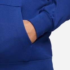 Nike Air Hoodie French Terry - Deep Royal Blue/White -football d4966c959a33