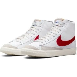 Nike Sneaker Blazer Mid '77 - White/Gym Red/Smoke Grey 16 Nike Sneaker Blazer Mid '77 - White/Gym Red/Smoke Grey -football d4a27867c310