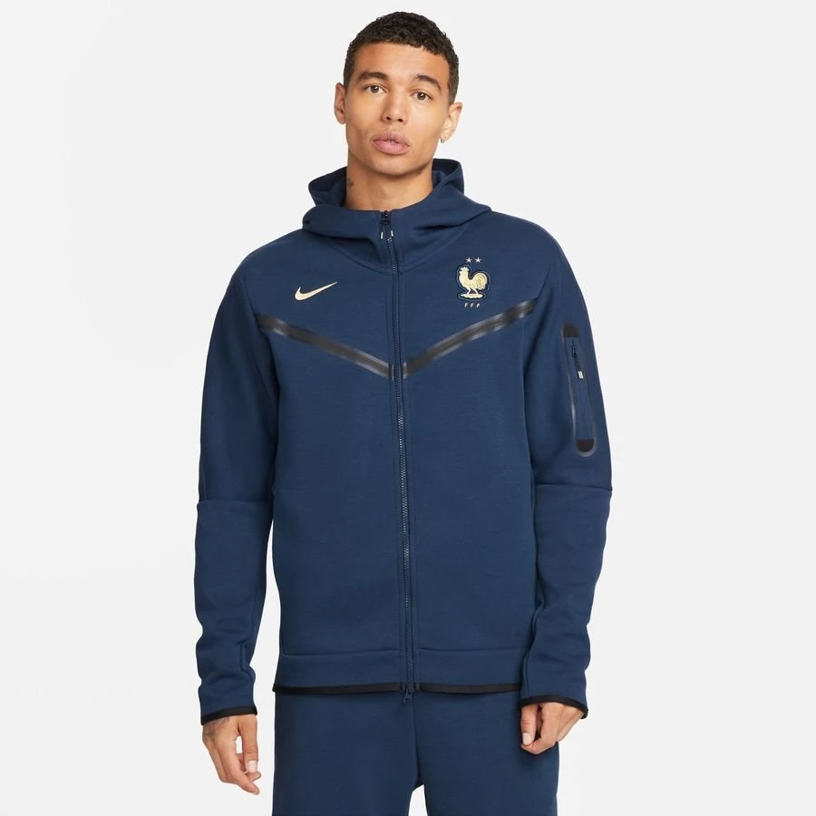 Nike France Training Set NSW Tech Fleece - Navy/Blue/Gold 2 Nike France Training Set NSW Tech Fleece - Navy/Blue/Gold - Image 2