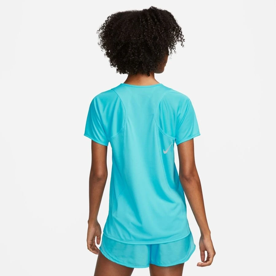 Nike Running T-Shirt Dri-FIT Race - Baltic Blue/Reflect Silver Woman 2 Nike Running T-Shirt Dri-FIT Race - Baltic Blue/Reflect Silver Woman - Image 2