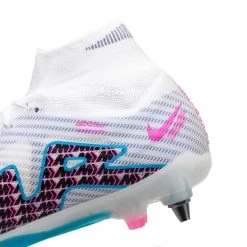 Nike Air Zoom Mercurial Superfly Elite 9 SG-PRO PLAYER EDITION Blast - White/Baltic Blue/Pink Blast/Indigo Haze -football d882b27aff1a