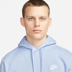 Nike Hoodie NSW Club - Cobalt Bliss/White -football d8e2250a6754
