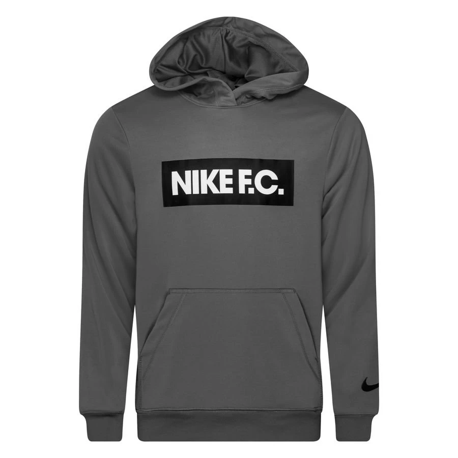 Nike F.C. Hoodie Dri-FIT Libero - Cool Grey/White/Black 1 Nike F.C. Hoodie Dri-FIT Libero - Cool Grey/White/Black