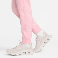 Nike Sweatpants NSW Club Fleece - Soft Pink/White Woman -football dc2da40fb6ee