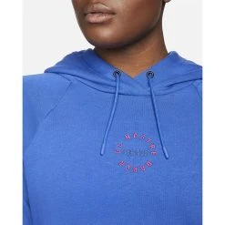 Nike Barcelona Hoodie NSW - Game Royal/Fireberry Woman -football dcb111b8ddc9