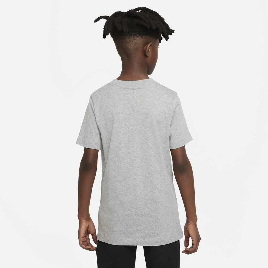 Nike T-Shirt NSW Swoosh - Grey Heather/White Kids 2 Nike T-Shirt NSW Swoosh - Grey Heather/White Kids - Image 2