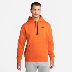 Nike Holland Hoodie NSW Club Fleece - Orange/Black