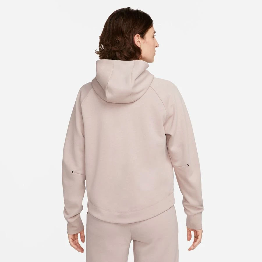 Nike Hoodie NSW Tech Fleece - Taupe Haze/Black Woman 3 Nike Hoodie NSW Tech Fleece - Taupe Haze/Black Woman - Image 3