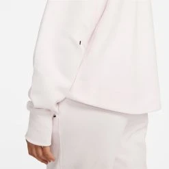 Nike Hoodie NSW Tech Fleece Windrunner - Pearl Pink/Black Woman -football e37b86d985c4