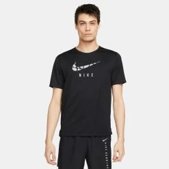 Nike Running T-Shirt Dri-FIT Run Division - Black/Reflect Silver