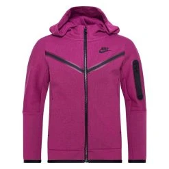 Nike Hoodie NSW Tech Fleece - Burgundy/Black Kids