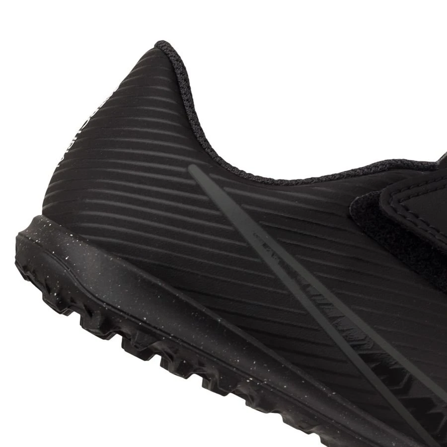 Nike Mercurial Vapor 15 Club Velcro TF - Black/Smoke Grey Kids 6 Nike Mercurial Vapor 15 Club Velcro TF - Black/Smoke Grey Kids - Image 6