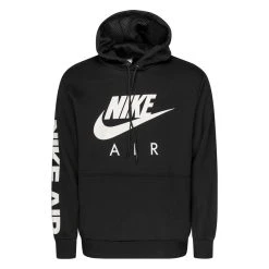 Nike Hoodie NSW Air Brushed Pullover - Black/White