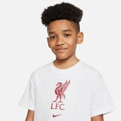 Nike Liverpool T-Shirt Crest - White Kids -football e9696e7d288d