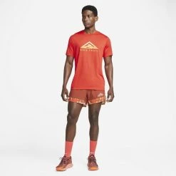 Nike Running T-Shirt Dri-FIT Trail - Habanero Red 7 Nike Running T-Shirt Dri-FIT Trail - Habanero Red -football ea5b49ccede5