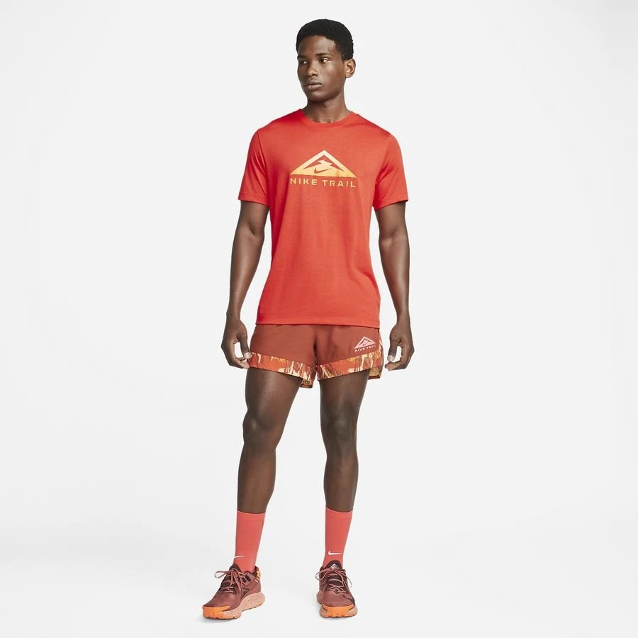 Nike Running T-Shirt Dri-FIT Trail - Habanero Red 4 Nike Running T-Shirt Dri-FIT Trail - Habanero Red - Image 4