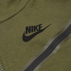 Nike Hoodie NSW Tech Fleece - Rough Green/Black Kids -football eb79dbfa00c4