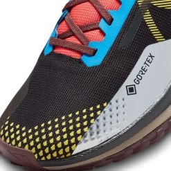 Nike Running Shoe React Pegasus Trail 4 Gore-Tex - Black/Vivid Sulfur/Light Blue -football ec35d8ebf626