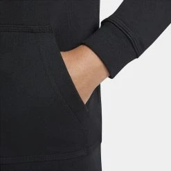 Nike Hoodie NSW Club FT FZ - Black/White Kids 8 Nike Hoodie NSW Club FT FZ - Black/White Kids -football ee8bfee19c9c