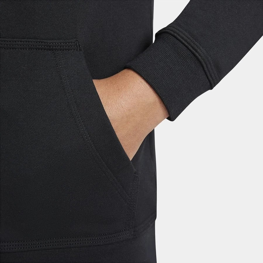 Nike Hoodie NSW Club FT FZ - Black/White Kids 4 Nike Hoodie NSW Club FT FZ - Black/White Kids - Image 4