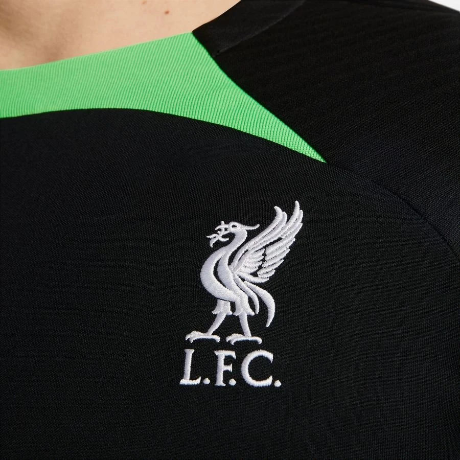 Nike Liverpool Training T-Shirt Dri-FIT Strike - Black/Poison Green/White 3 Nike Liverpool Training T-Shirt Dri-FIT Strike - Black/Poison Green/White - Image 3