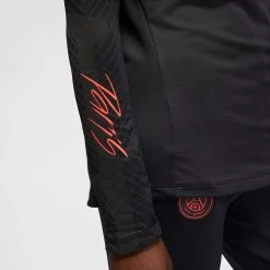 Nike Paris Saint Germain Training Shirt Dri-FIT Drill Jordan X PSG - Black/Game Royal/Bright Crimson Woman -football f0a8fd4a159d