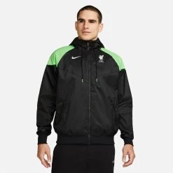 Nike Liverpool Jacket Windrunner NSW Woven - Black/Poison Green/White