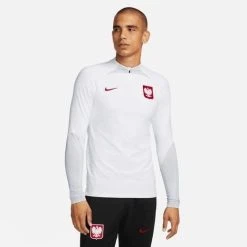 Nike Poland Training Shirt Dri-FIT Strike Drill 2022/23 - White/Grey/Sport Red