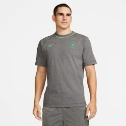 Nike Liverpool T-Shirt Travel - Charcoal Heather/Poison Green